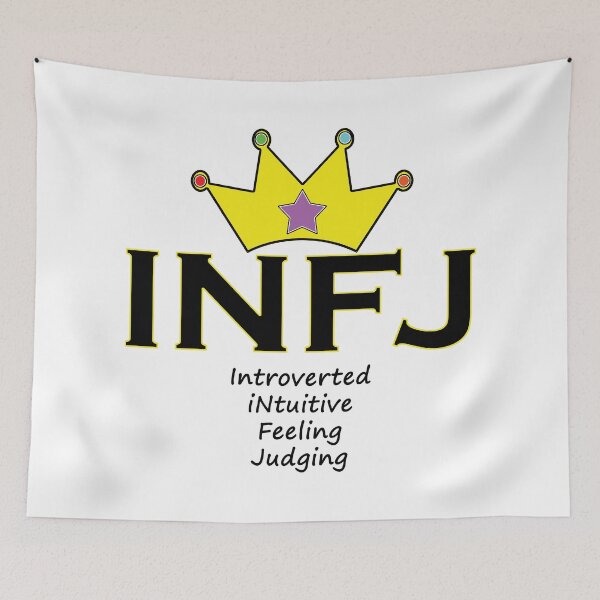 Item preview, INFJ - Typography Design 5 designed and sold by art-by-shadab.