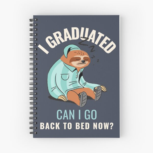 Item preview, I graduated can I go back to bed now sloth designed and sold by AllPrintsAndArt.