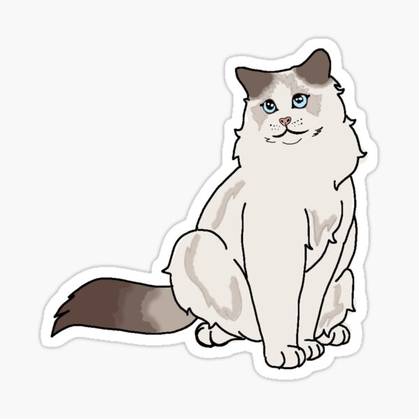 Ragdoll Cat Sticker by katdrawsit for iOS & Android