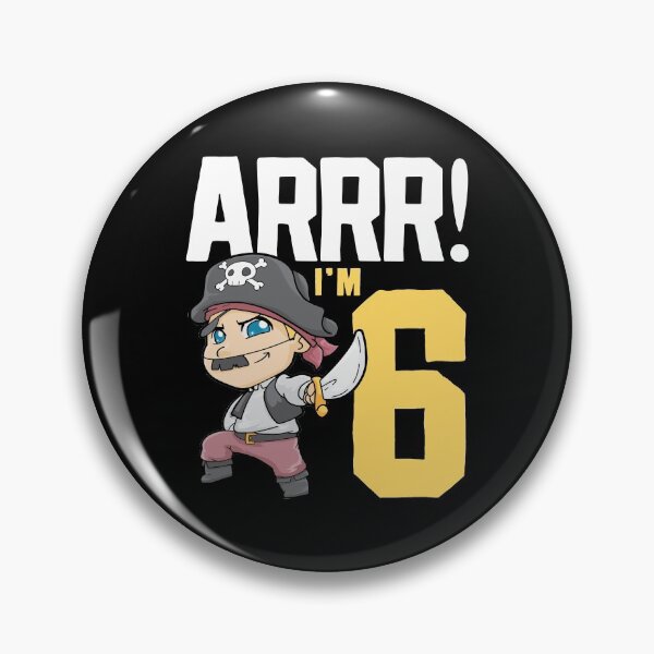 Item preview, 6th Birthday Pirate Six Years Old designed and sold by CreativeGiftShp.
