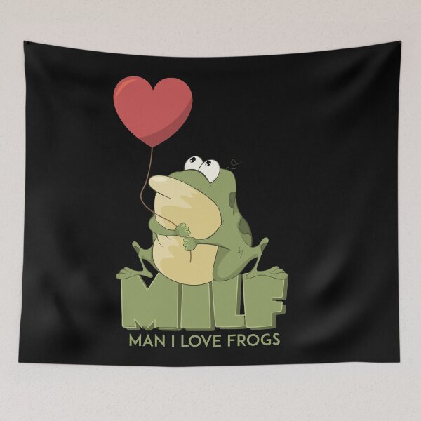 Item preview, Man I Love Frogs I love Milfs Funny designed and sold by Urosek.