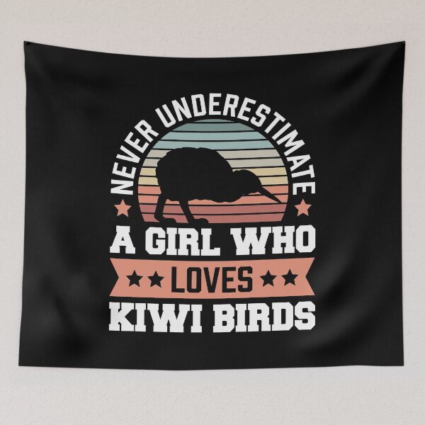 Item preview, Kiwi bird never underestimate snipe bouquet saying designed and sold by madgrfx.