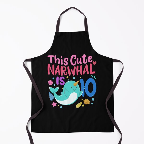 Item preview, 10th Birthday Narwhal Ten Years Old designed and sold by CreativeGiftShp.