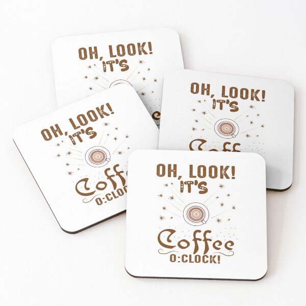 Item preview, Oh look! It's coffee o:clock designed and sold by saulmedia.
