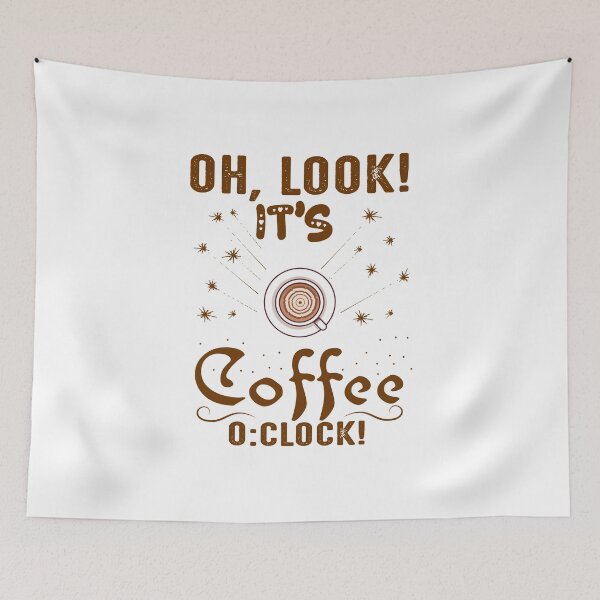 Item preview, Oh look! It's coffee o:clock designed and sold by saulmedia.