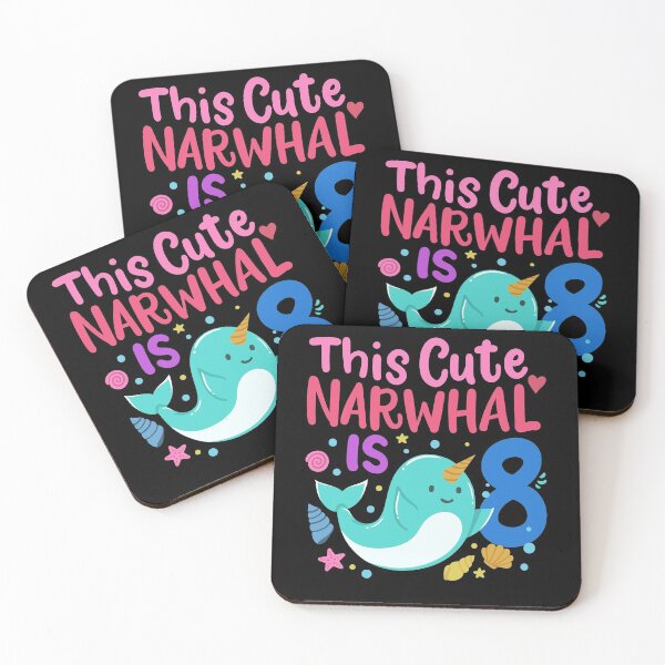 Item preview, 8th Birthday Narwhal Eight Years Old designed and sold by CreativeGiftShp.