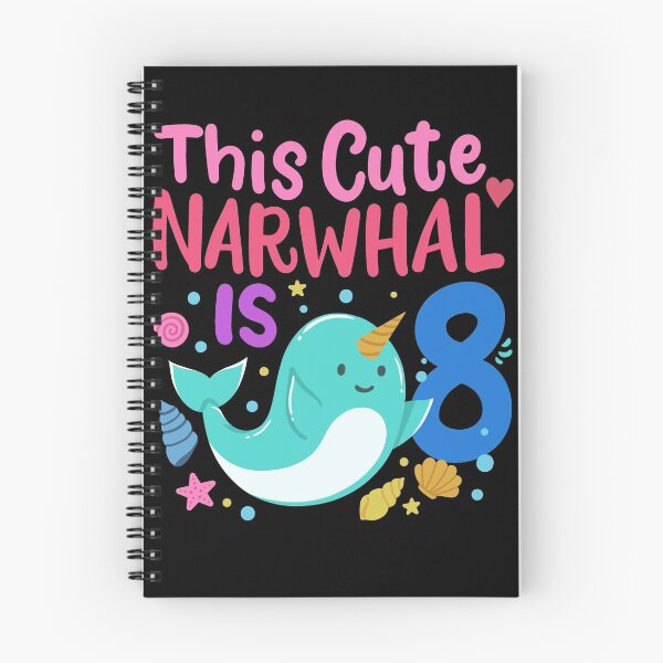 Item preview, 8th Birthday Narwhal Eight Years Old designed and sold by CreativeGiftShp.