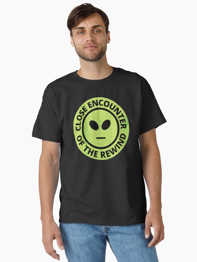 Thumbnail 1 of 7, Classic T-Shirt, Close Encounter of the Rewind VHS Sci-fi Parody designed and sold by MovieVigilante.