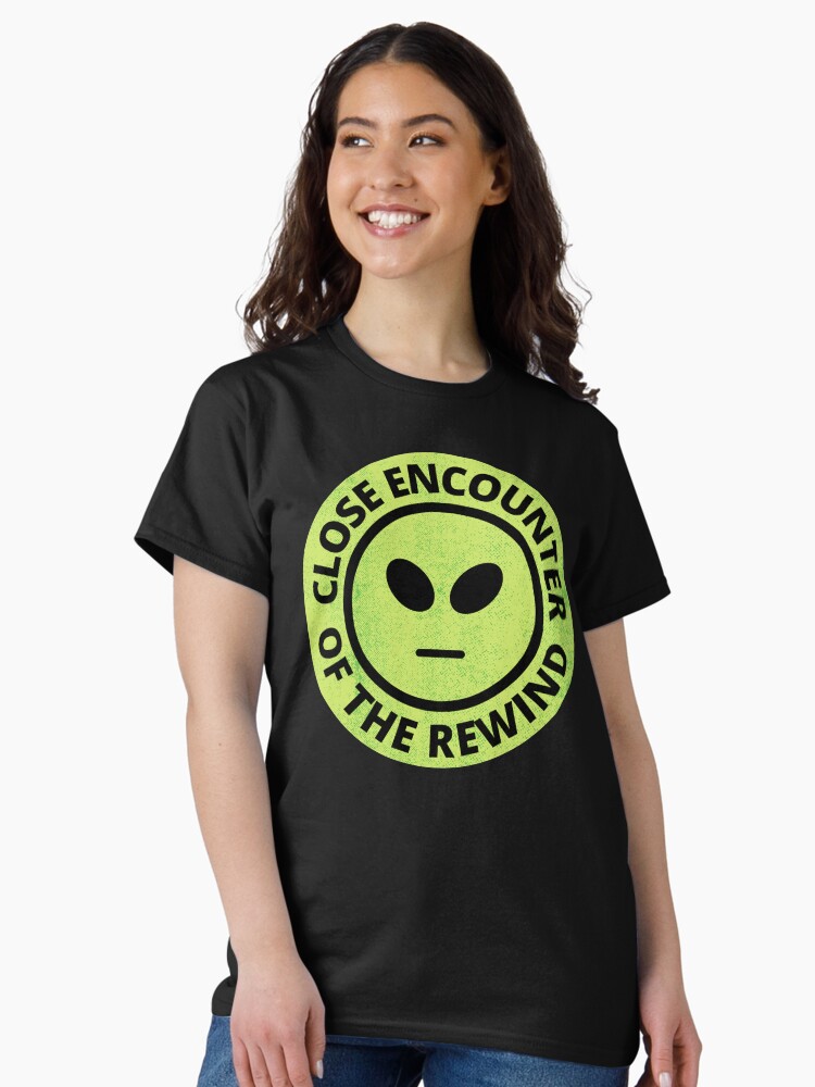 Thumbnail 2 of 7, Classic T-Shirt, Close Encounter of the Rewind VHS Sci-fi Parody designed and sold by MovieVigilante.