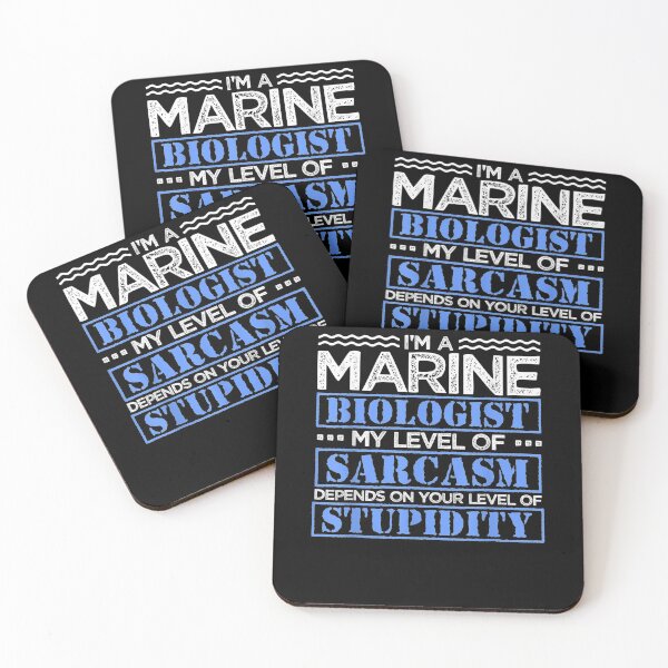 Item preview, I'm A Marine Biologist My Level Of Sarcasm Ocean Student Gift  designed and sold by rubysheila.