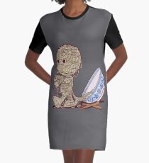 Spaghetti Mummy Graphic T-Shirt Dress