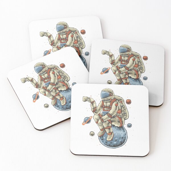 Item preview, Space Coffee Astronaut Chilling designed and sold by VerboShop.