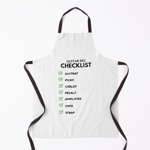 Item preview, Guitar Rig Checklist Light Theme designed and sold by nightsworthy.