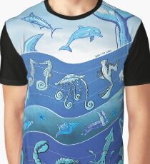 Ocean's Symphony Graphic T-Shirt