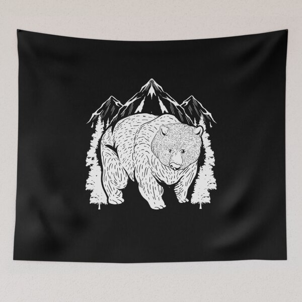 Item preview, Grizzly Mountain Wildlife Bear  designed and sold by bestshirtdesign.