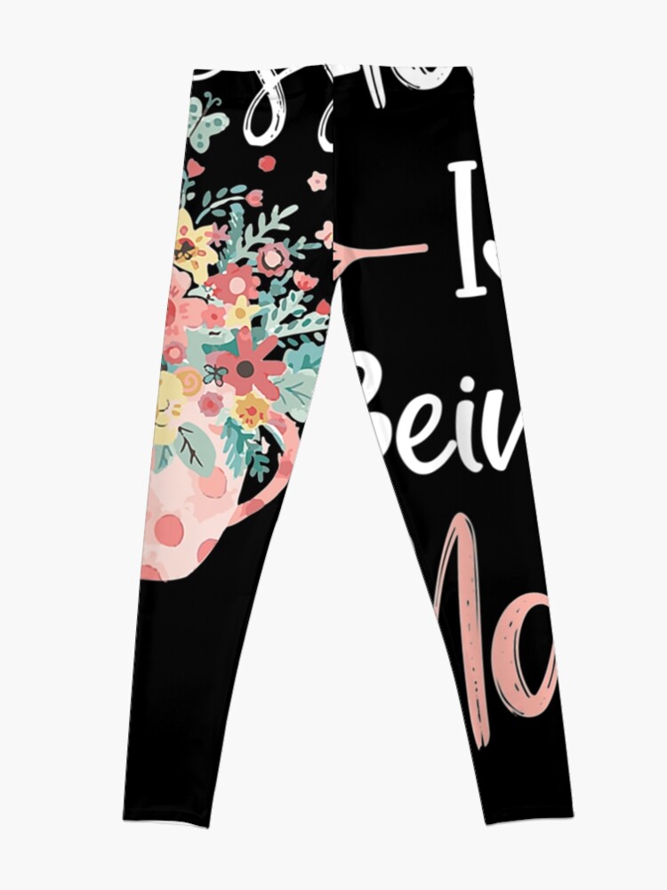 Disover Happiness Is Being A Mama Floral Lover Mama Gift Leggings