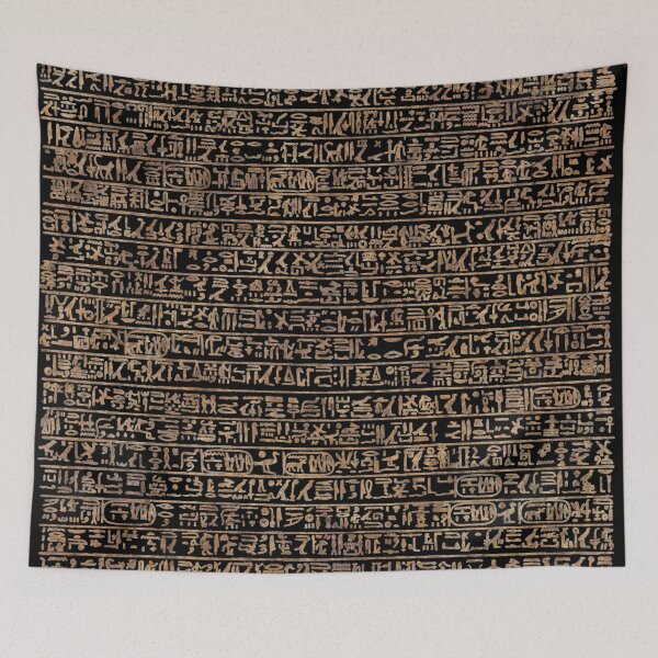 Item preview, Victory Stele of Merenptah Text (stone on black) designed and sold by DotorEaon.