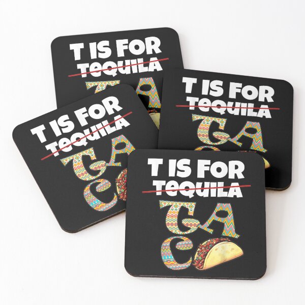 Item preview, T Is For Taco Funny Mexican Tequila Lovers Cinco De Mayo Gift  designed and sold by lindafrances.