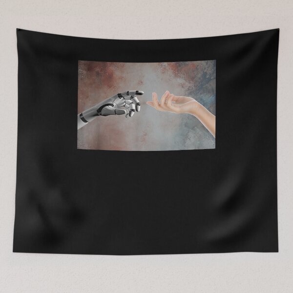 Item preview, The Creation Of Adam Robotic Hand Michelangelo Classic Art Gift  designed and sold by dominique235.
