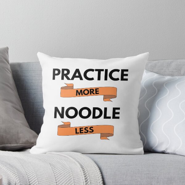 Item preview, Practice More Noodle Less Light Theme designed and sold by nightsworthy.
