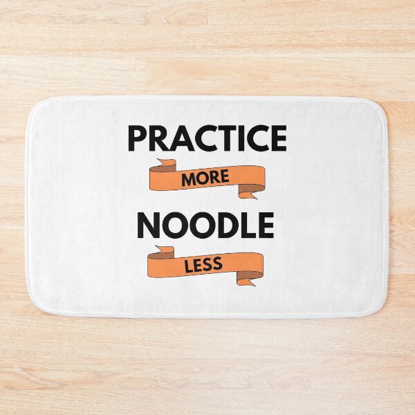 Item preview, Practice More Noodle Less Light Theme designed and sold by nightsworthy.