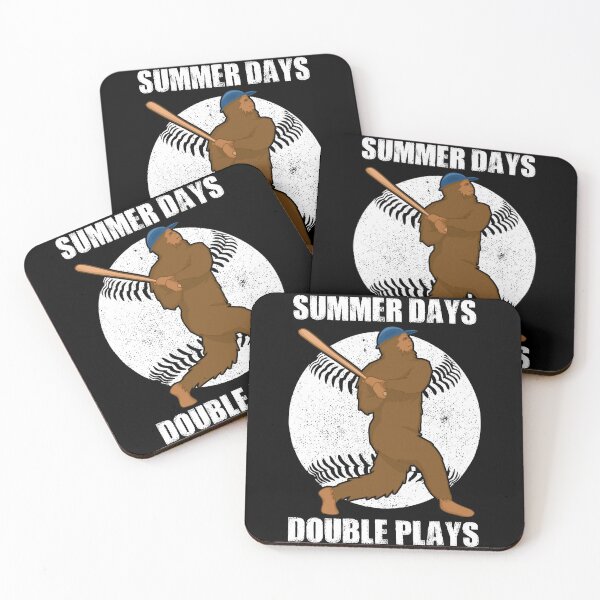 Item preview, Summer days and double plays - bigfoot baseball designed and sold by SidTastic .