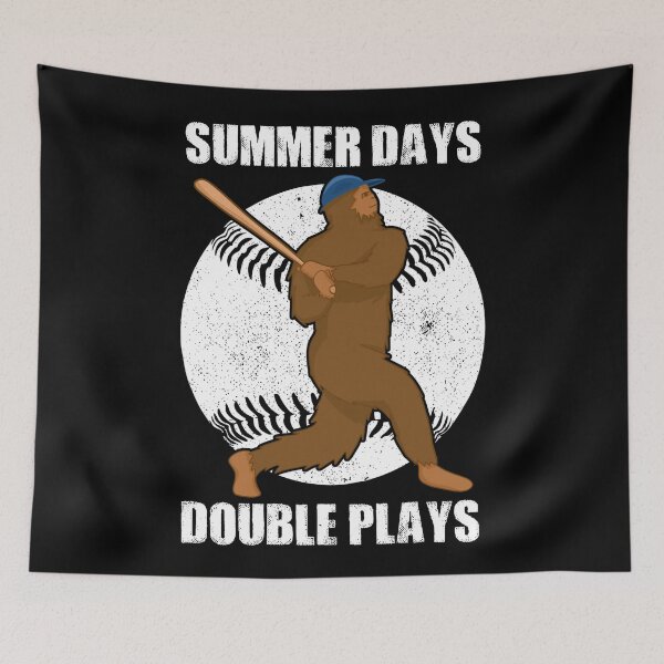 Item preview, Summer days and double plays - bigfoot baseball designed and sold by SidTastic .