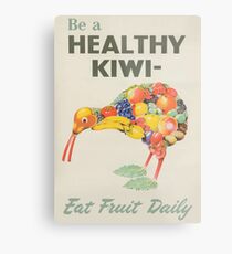 Healthy Kiwi Metal Print