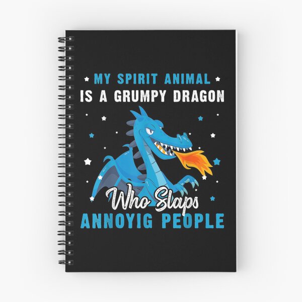 Item preview, Vintage My Spirit Animal Is A Grumpy Funny Dragon Gift  designed and sold by lindafrances.