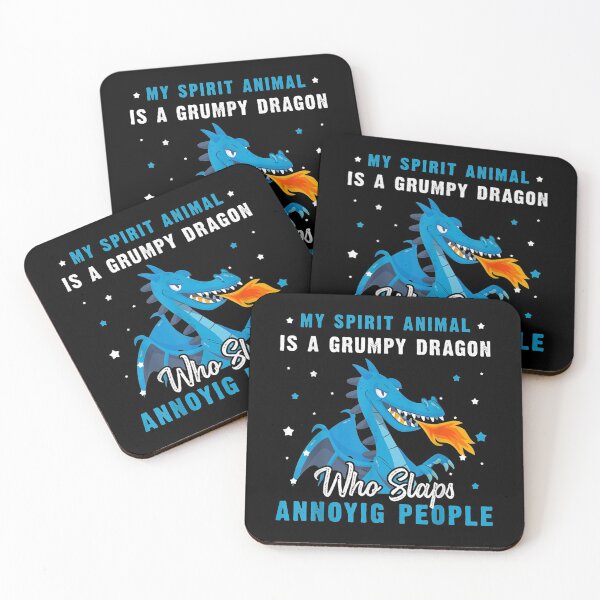 Item preview, Vintage My Spirit Animal Is A Grumpy Funny Dragon Gift  designed and sold by lindafrances.