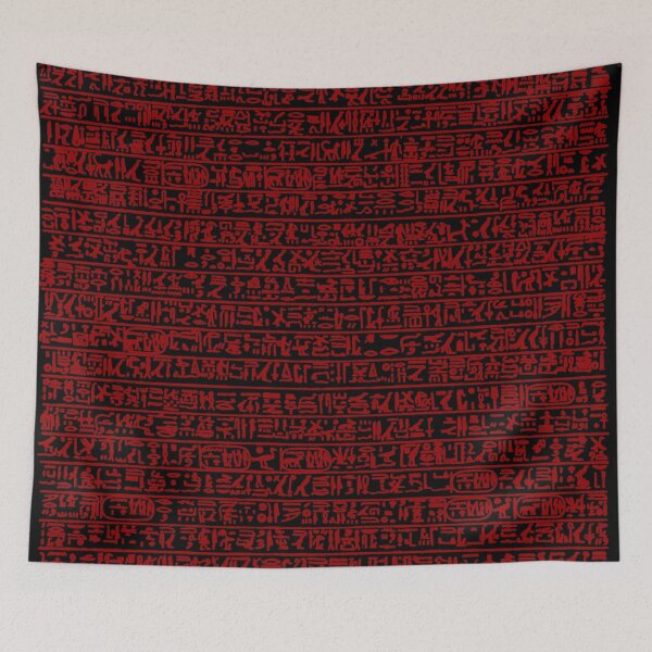 Item preview, Victory Stele of Merenptah Text (red on black) designed and sold by DotorEaon.