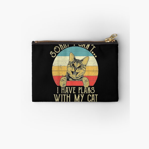 Item preview, Sorry I Can't I Have Plans With My Cat Vintage Cute Cat Gift  designed and sold by dominique235.