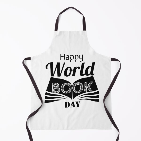 Item preview, Happy world book day simple black and white designed and sold by Randomlifestore.