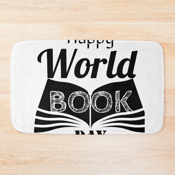 Item preview, Happy world book day simple black and white designed and sold by Randomlifestore.