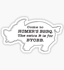 The Simpsons - Homer's BBBQ Sticker