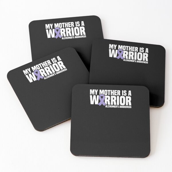 Item preview, My Mother Is A Warrior Purple Ribbon Alzheimer's Awareness Gift  designed and sold by lindafrances.