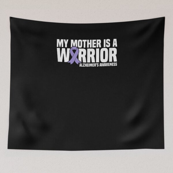 Item preview, My Mother Is A Warrior Purple Ribbon Regalo de concienciación sobre el Alzheimer designed and sold by lindafrances.