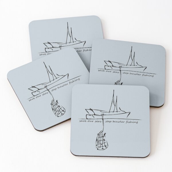 Item preview, Save Our Seas Stop Trawler Fishing designed and sold by WildBerryArt.