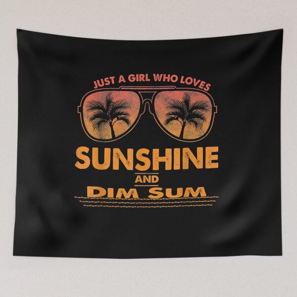 Item preview, Just A Girl Who Loves Sunshine And Dim Sum Sunglasses Gift  designed and sold by lindafrances.
