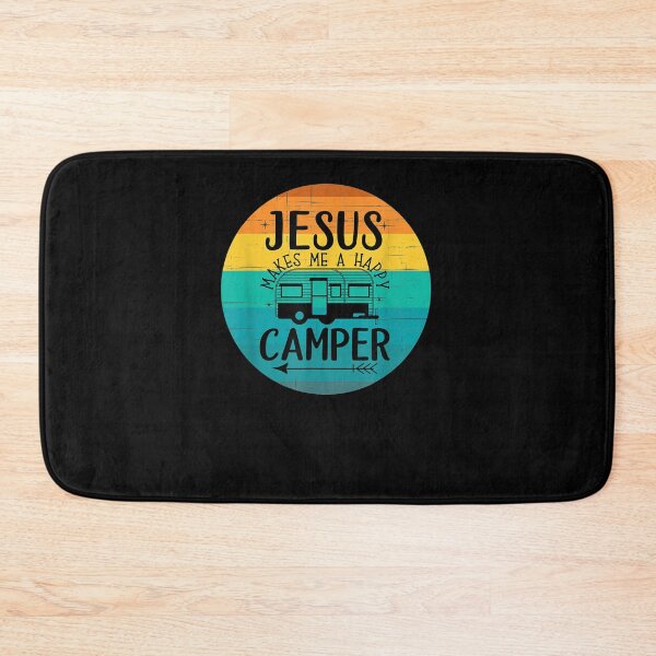 Item preview, Jesus Makes Me A Happy Camper Camping Rv Christian Religious Gift  designed and sold by dominique235.