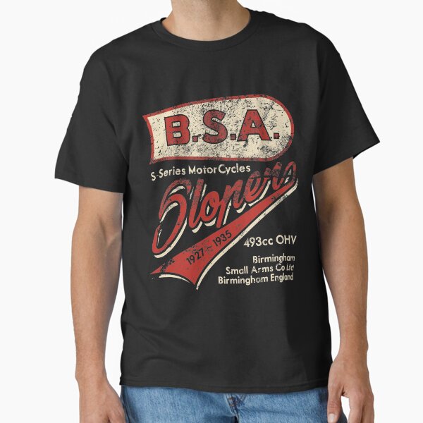 Item preview, BSA Slopper Distressed Vintage Motorcycle Design Retro Comfy T Shirt designed and sold by dpi-print.