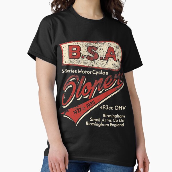 Item preview, BSA Slopper Distressed Vintage Motorcycle Design Retro Comfy T Shirt designed and sold by dpi-print.