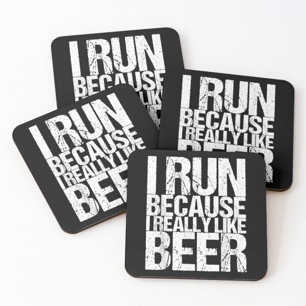 Item preview, I Run Because I Really Like Beer Gift  designed and sold by dominique235.