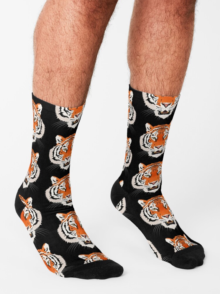 Tiger Head Socks for Sale by yompang