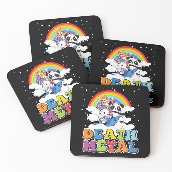 Item preview, Funny Death Metal Animals Cute Unicorn Rainbow designed and sold by Stronzi.