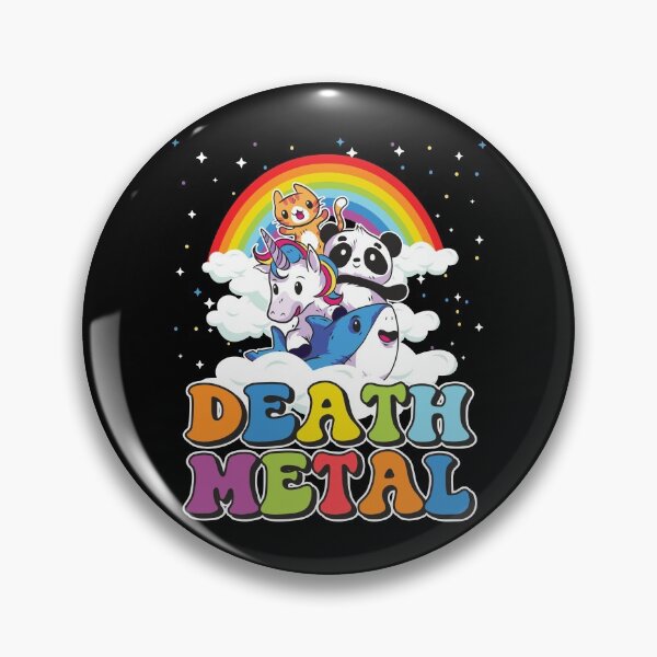 Item preview, Funny Death Metal Animals Cute Unicorn Rainbow designed and sold by Stronzi.