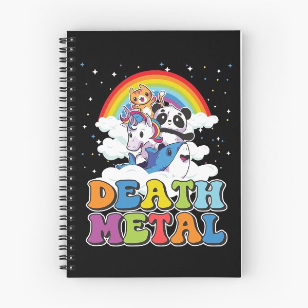 Aperçu de l'œuvre Cadeau Death Metal Licorne arc-en-ciel lourde créée et vendue par Stronzi.