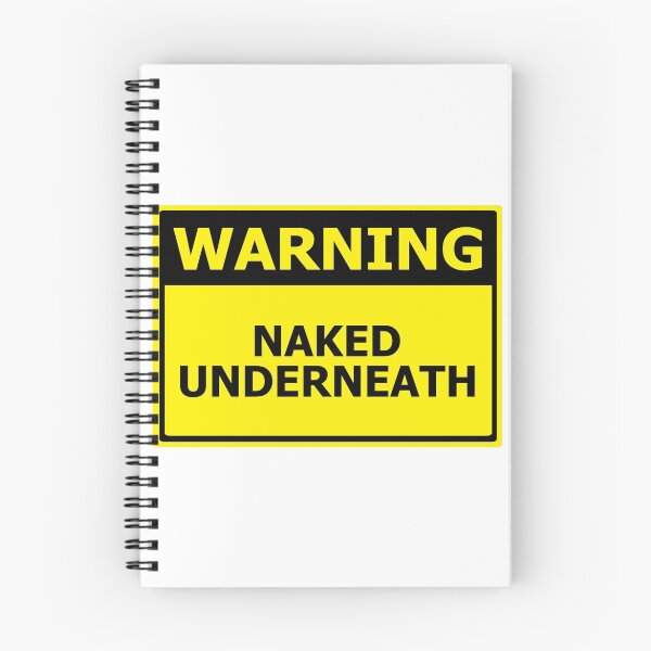 Item preview, Warning - Naked Underneath designed and sold by Chisafa.