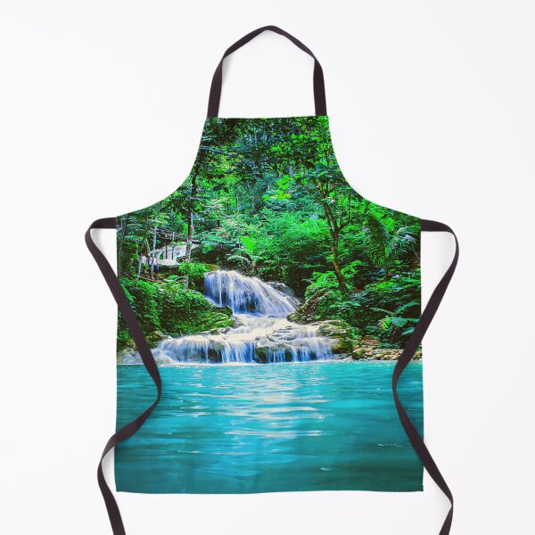 Item preview, small, calming waterfall in the jungle designed and sold by MaltesShop.