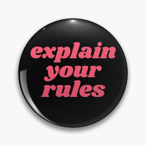 Item preview, Retro Pink Explain Your Rules designed and sold by kindtoearth.